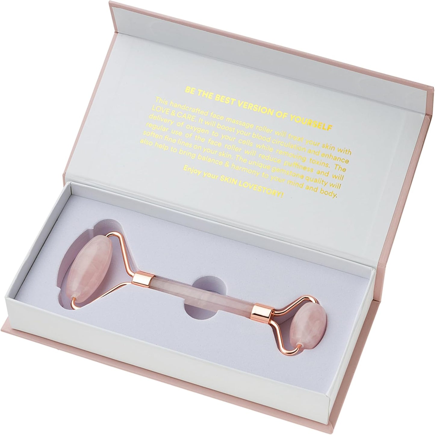 Premium Rose Quartz Face Roller