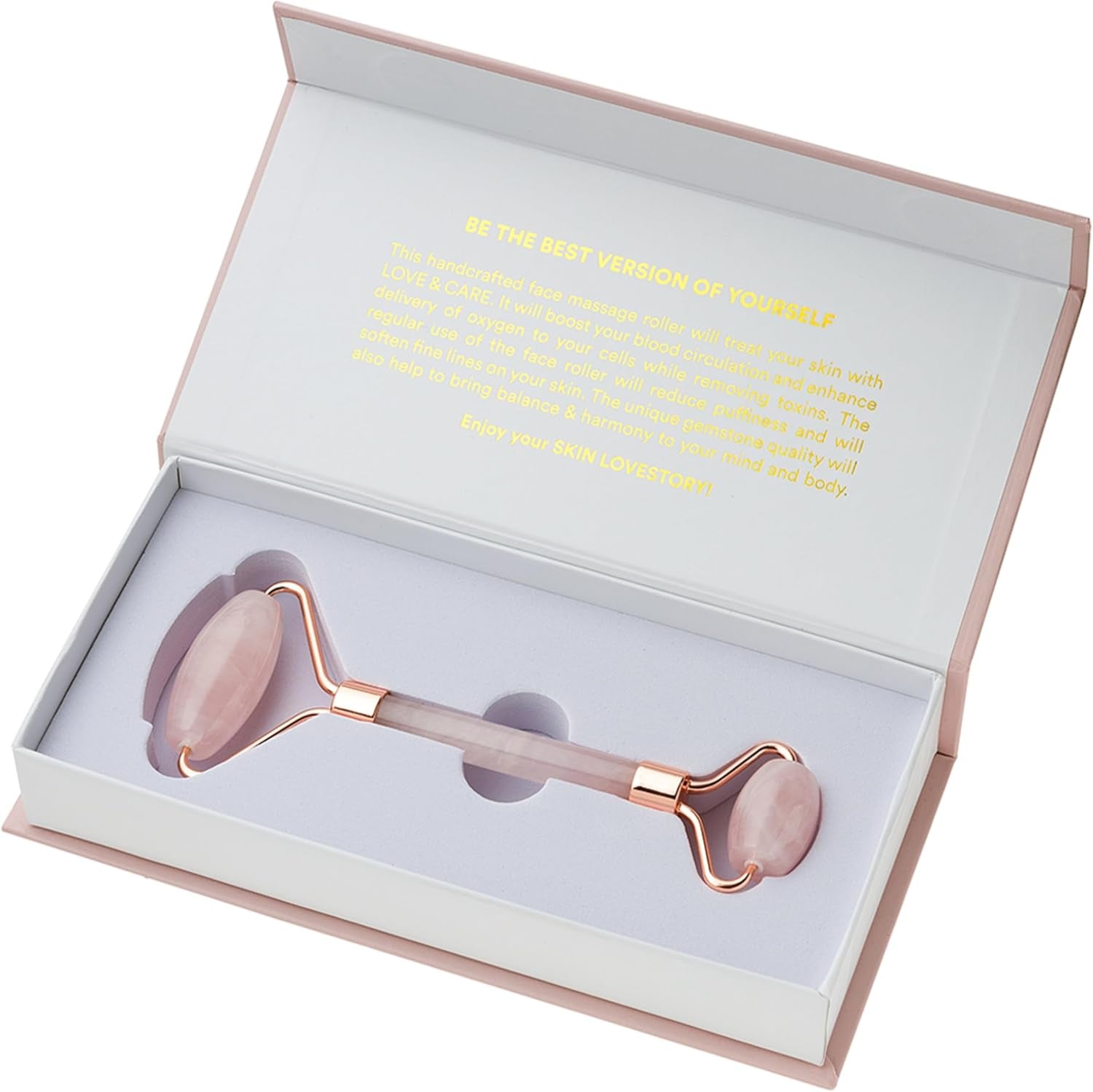 Premium Rose Quartz Face Roller