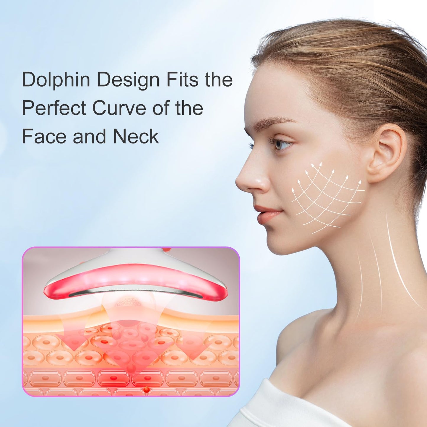 Facial Massager for Face and Neck – Skin Tightening & Lifting Tool for Anti-Aging