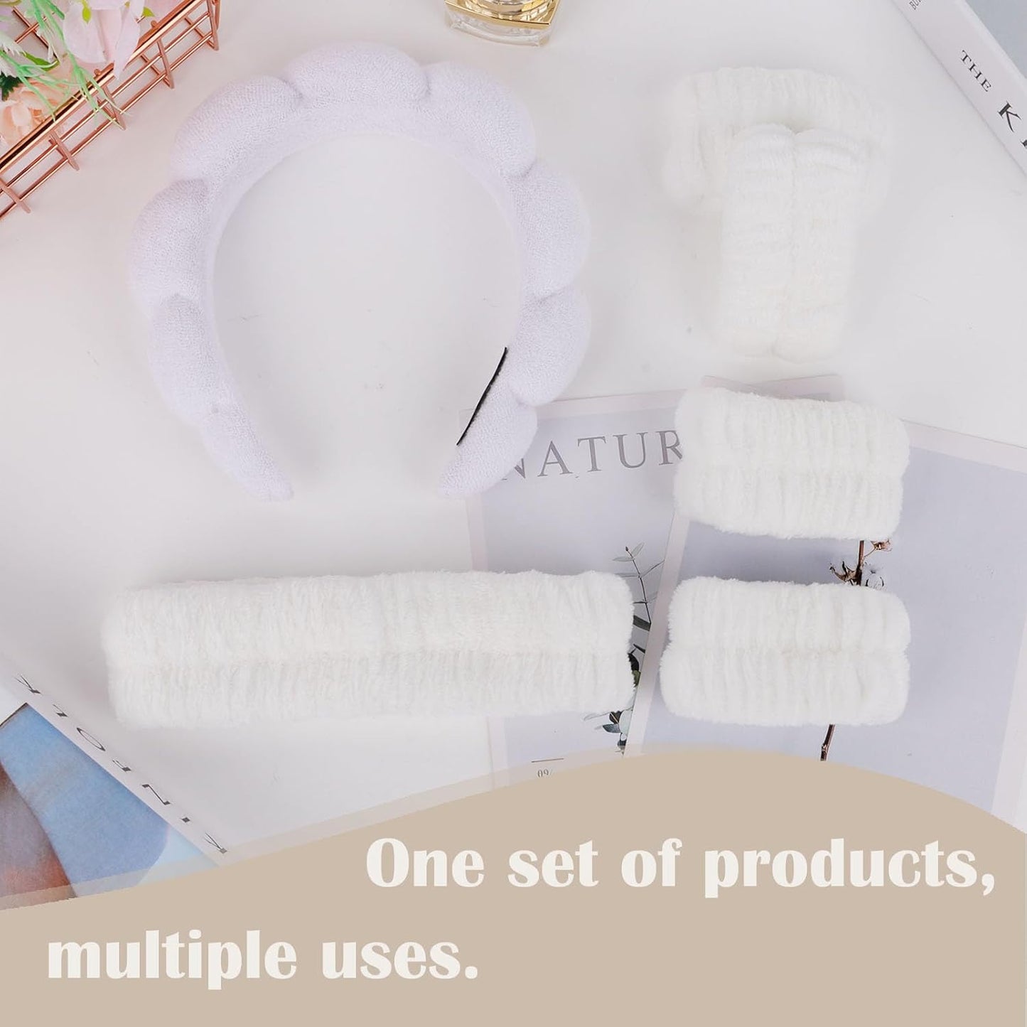 Spa Headband & Wristband Set