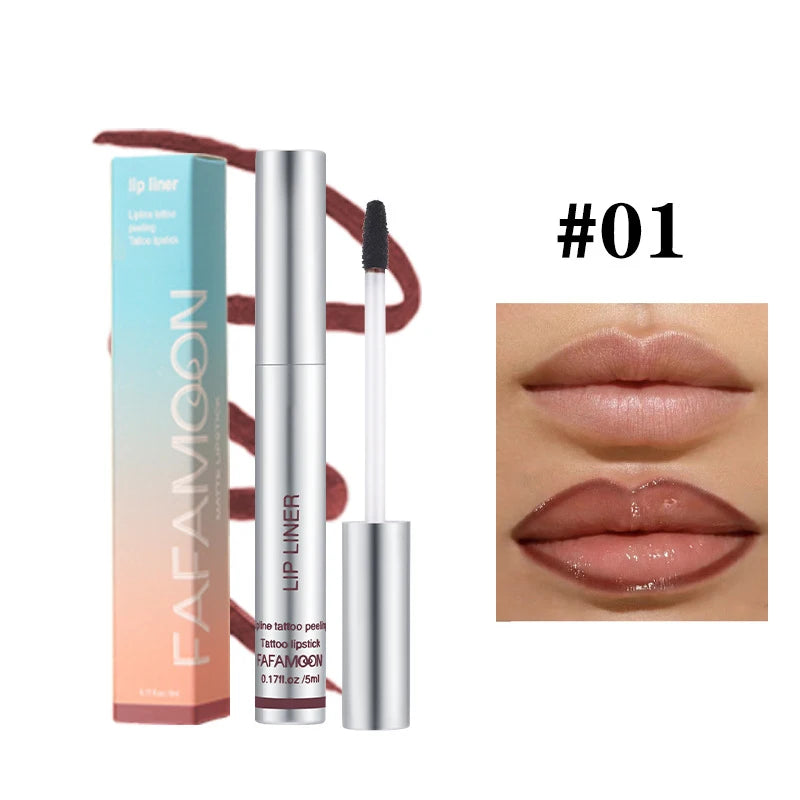 Peel-Off Lip Liner Tint – Waterproof, Kiss-Proof Lip Stain for Bold, Defined Lips