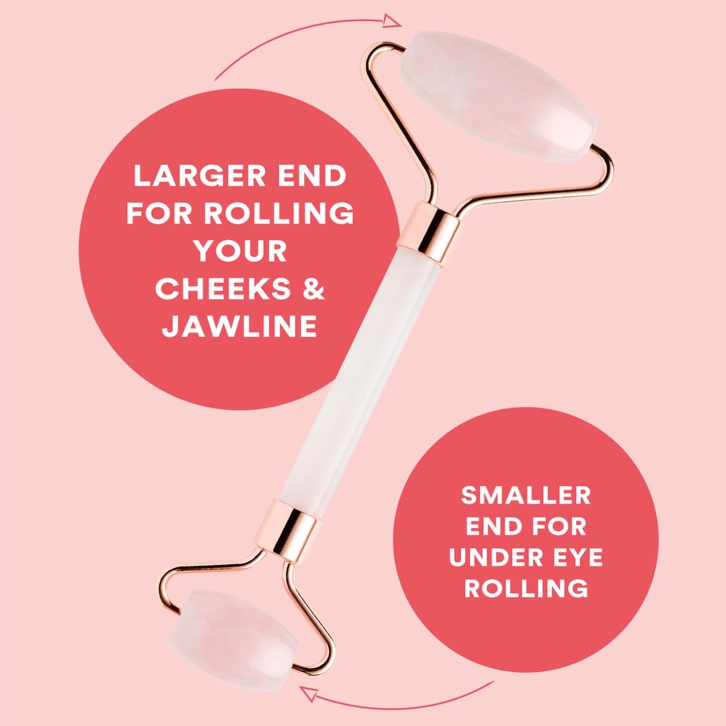 Premium Rose Quartz Face Roller