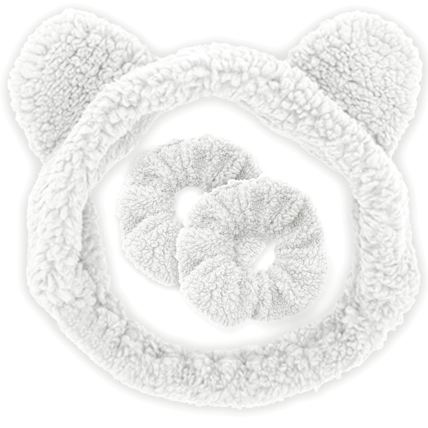 Spa Headband, Teddy Bear Headbands with Wrist Bands