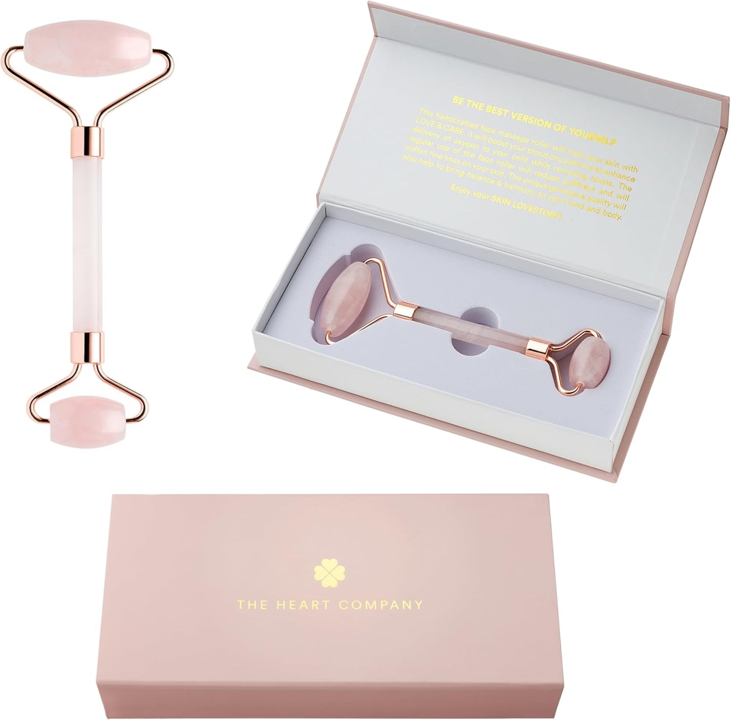 Premium Rose Quartz Face Roller