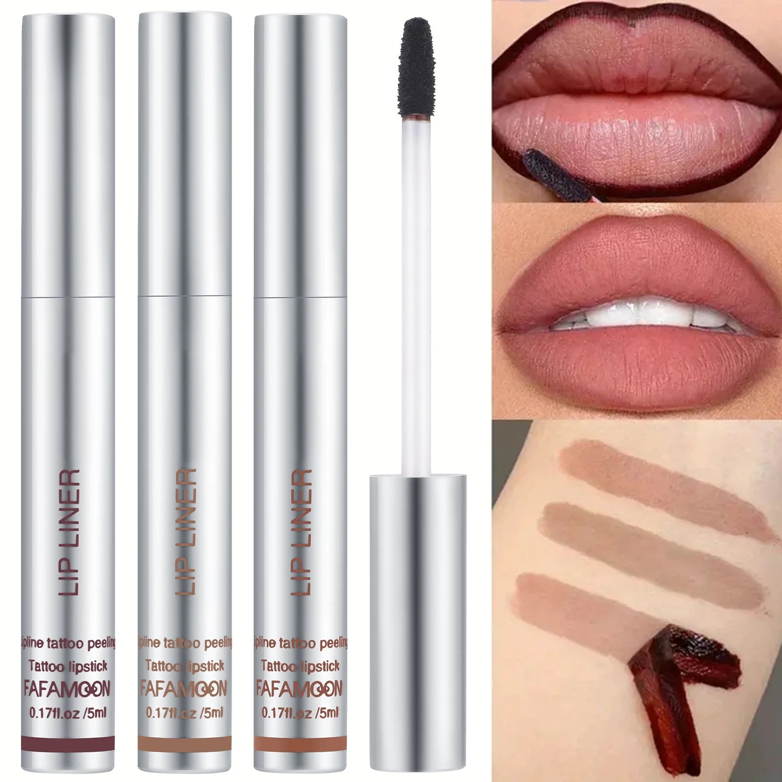 Peel-Off Lip Liner Tint – Waterproof, Kiss-Proof Lip Stain for Bold, Defined Lips