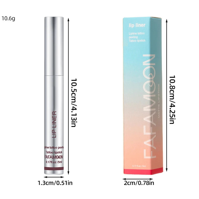 Peel-Off Lip Liner Tint – Waterproof, Kiss-Proof Lip Stain for Bold, Defined Lips
