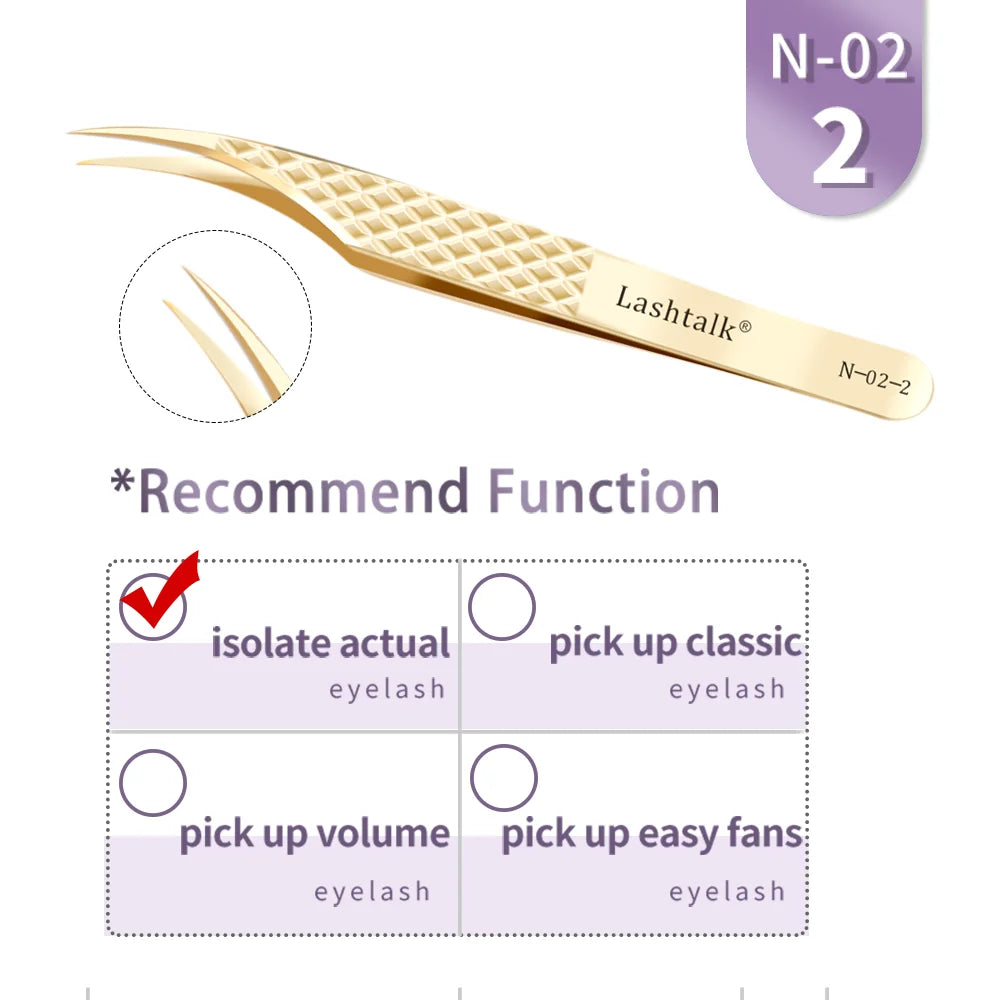 Lashtalk Precision Tweezer - Eyelash Extensions Set