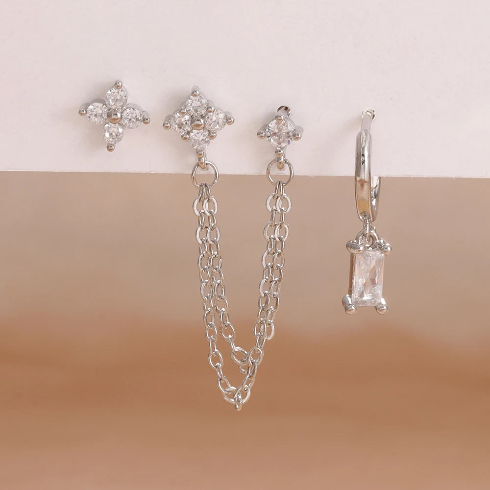 Birthstone Earrings Set