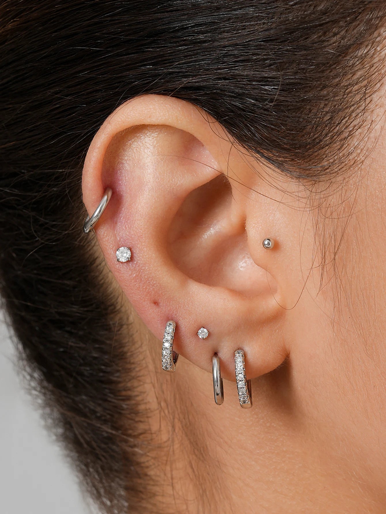 Small Gold Hoop Stud Earrings for Women