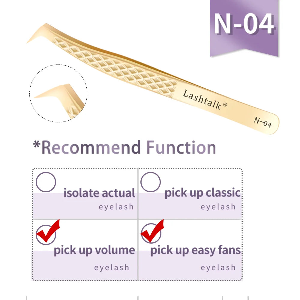 Lashtalk Precision Tweezer - Eyelash Extensions Set