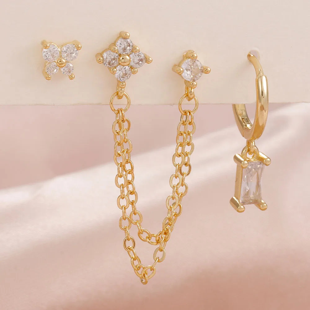 Birthstone Earrings Set