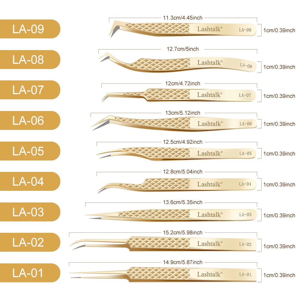 Lashtalk Precision Tweezer - Eyelash Extensions Set