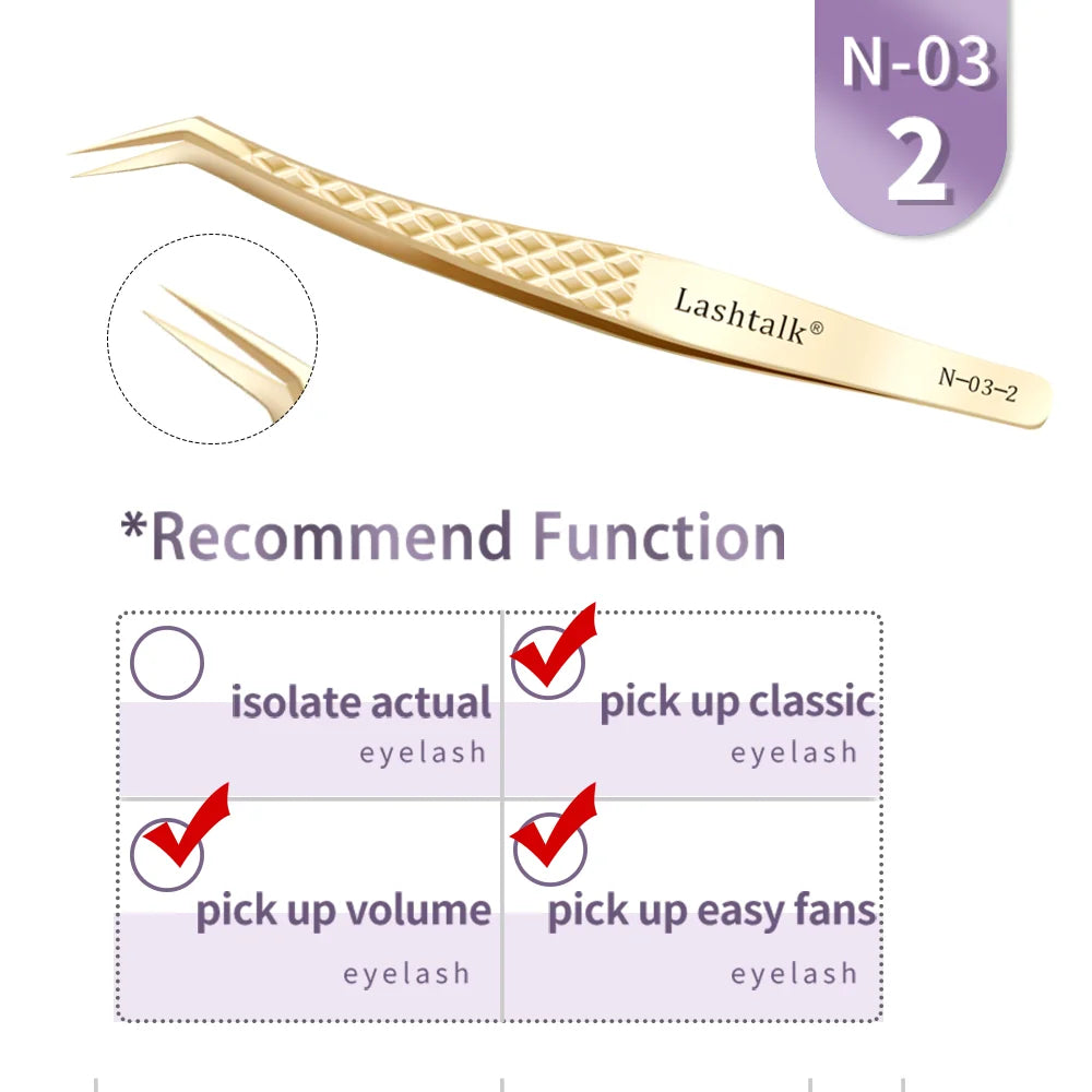 Lashtalk Precision Tweezer - Eyelash Extensions Set