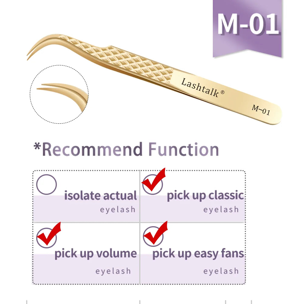 Lashtalk Precision Tweezer - Eyelash Extensions Set
