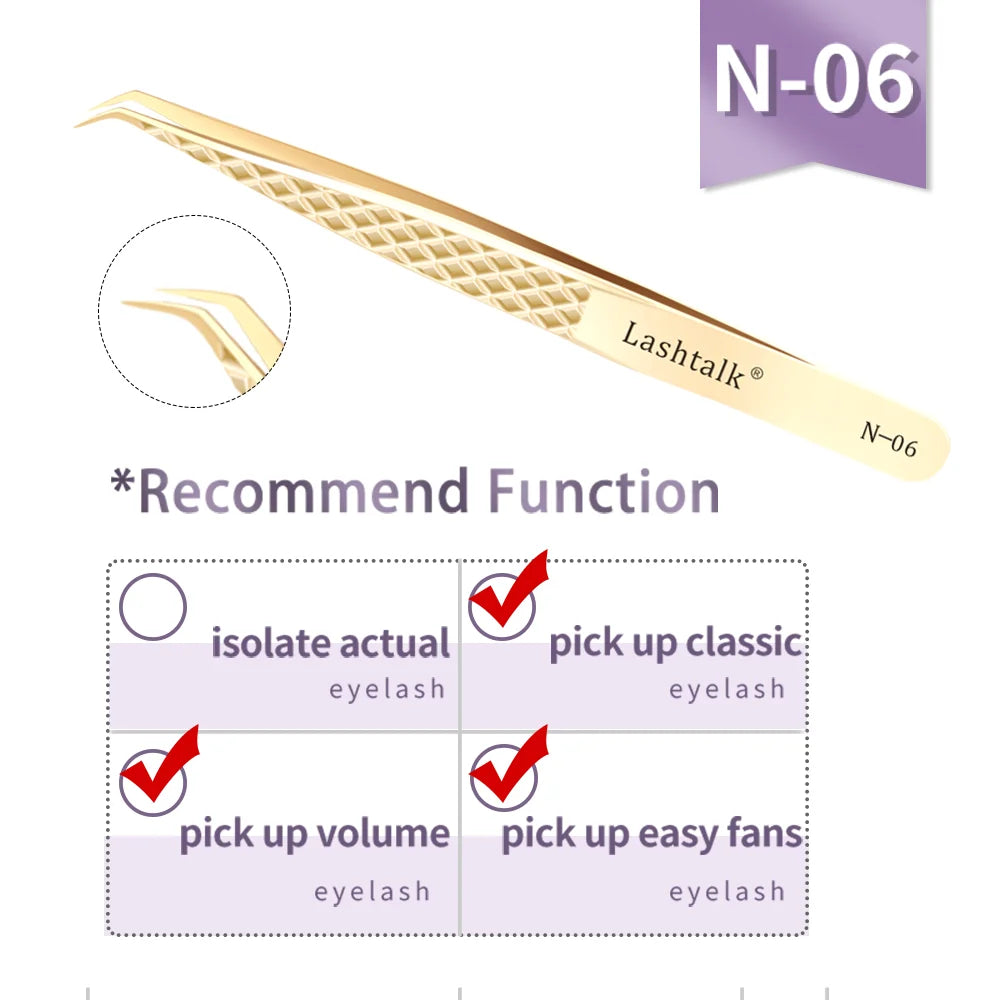 Lashtalk Precision Tweezer - Eyelash Extensions Set