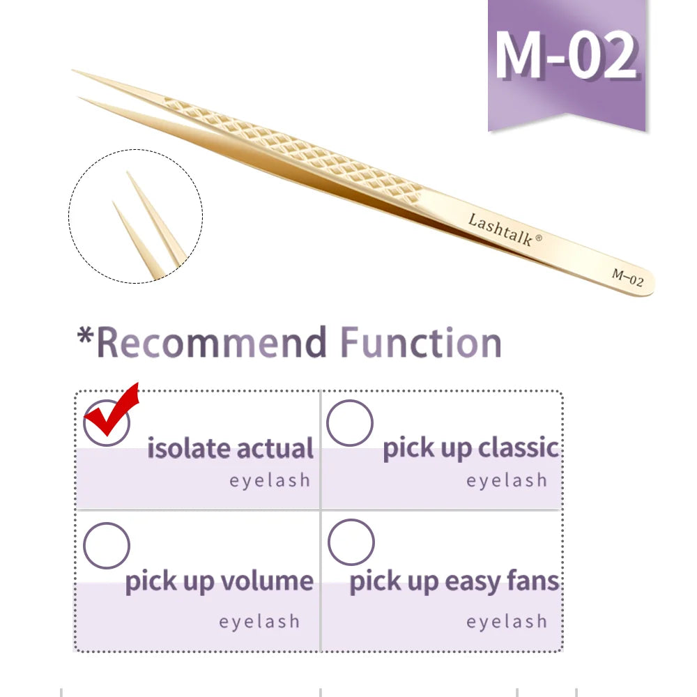 Lashtalk Precision Tweezer - Eyelash Extensions Set