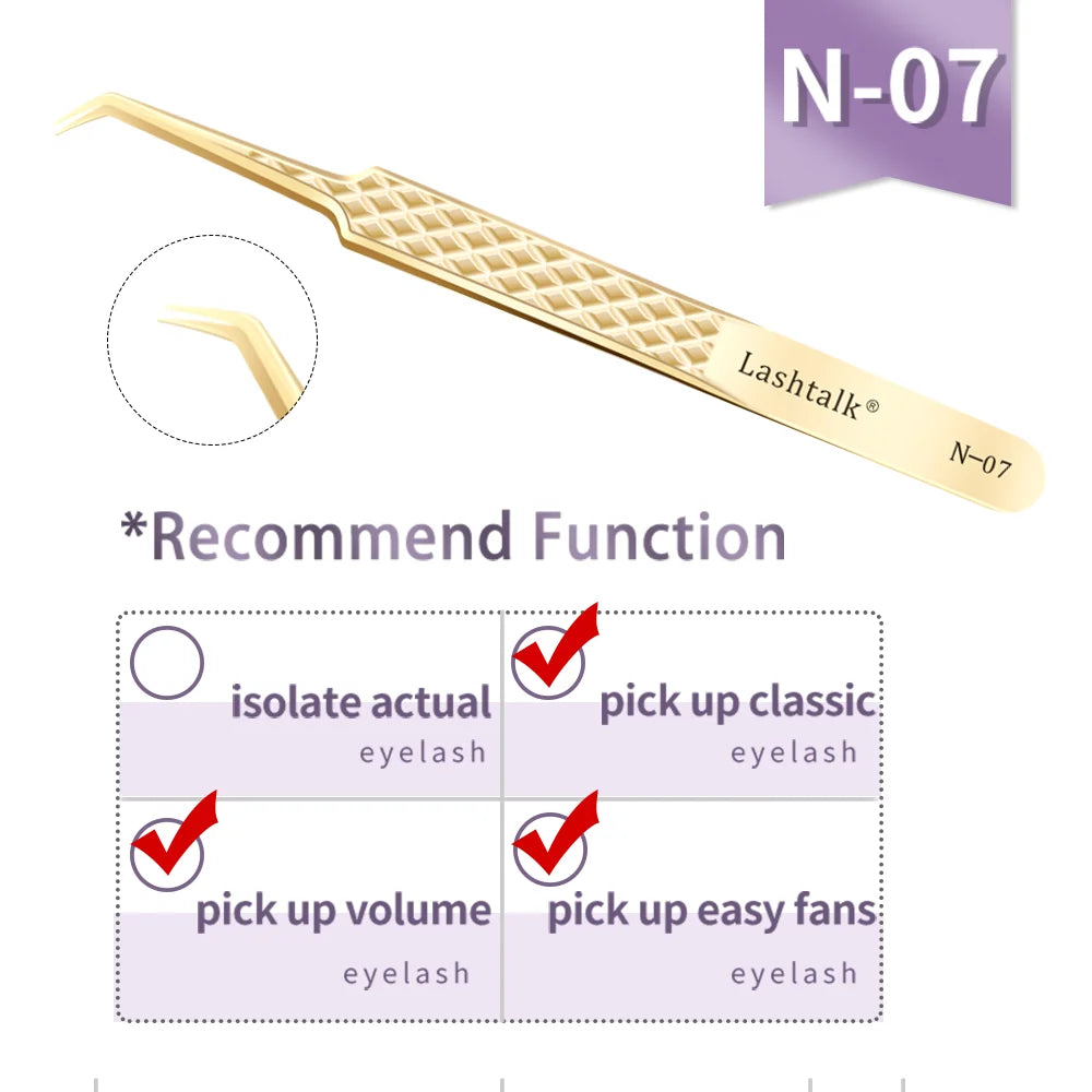 Lashtalk Precision Tweezer - Eyelash Extensions Set