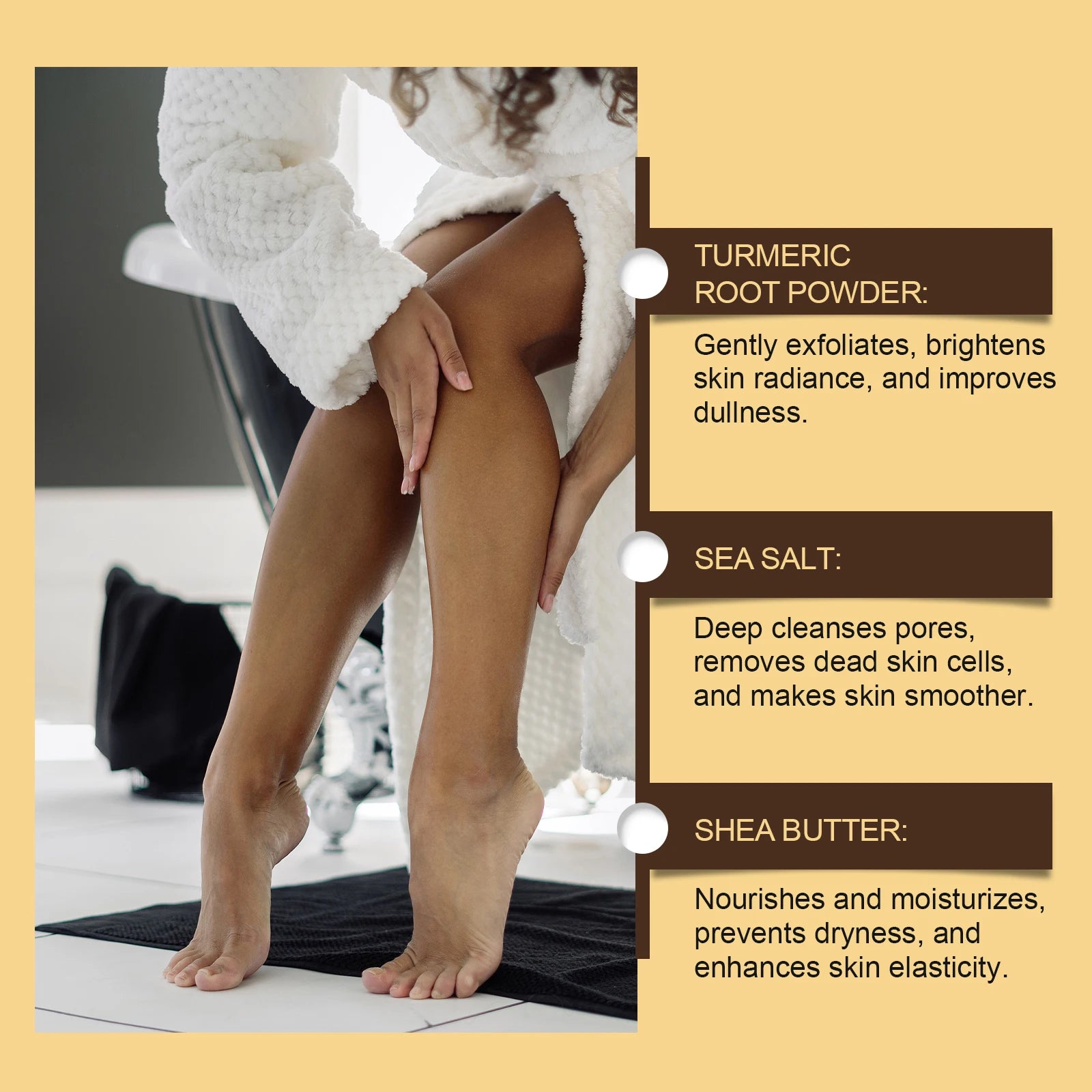 Exfoliating Turmeric Body Scrub
