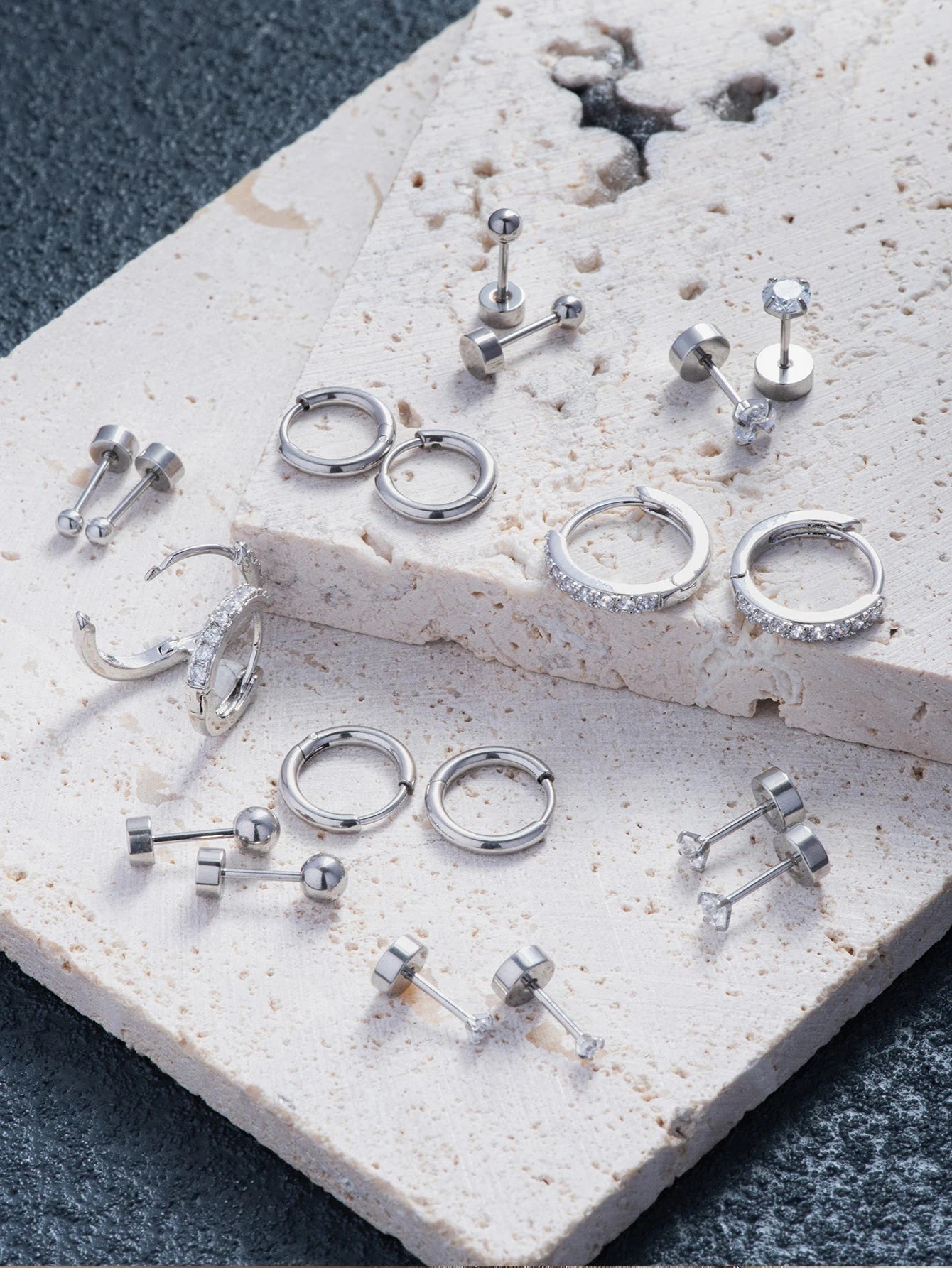 Small Gold Hoop Stud Earrings for Women