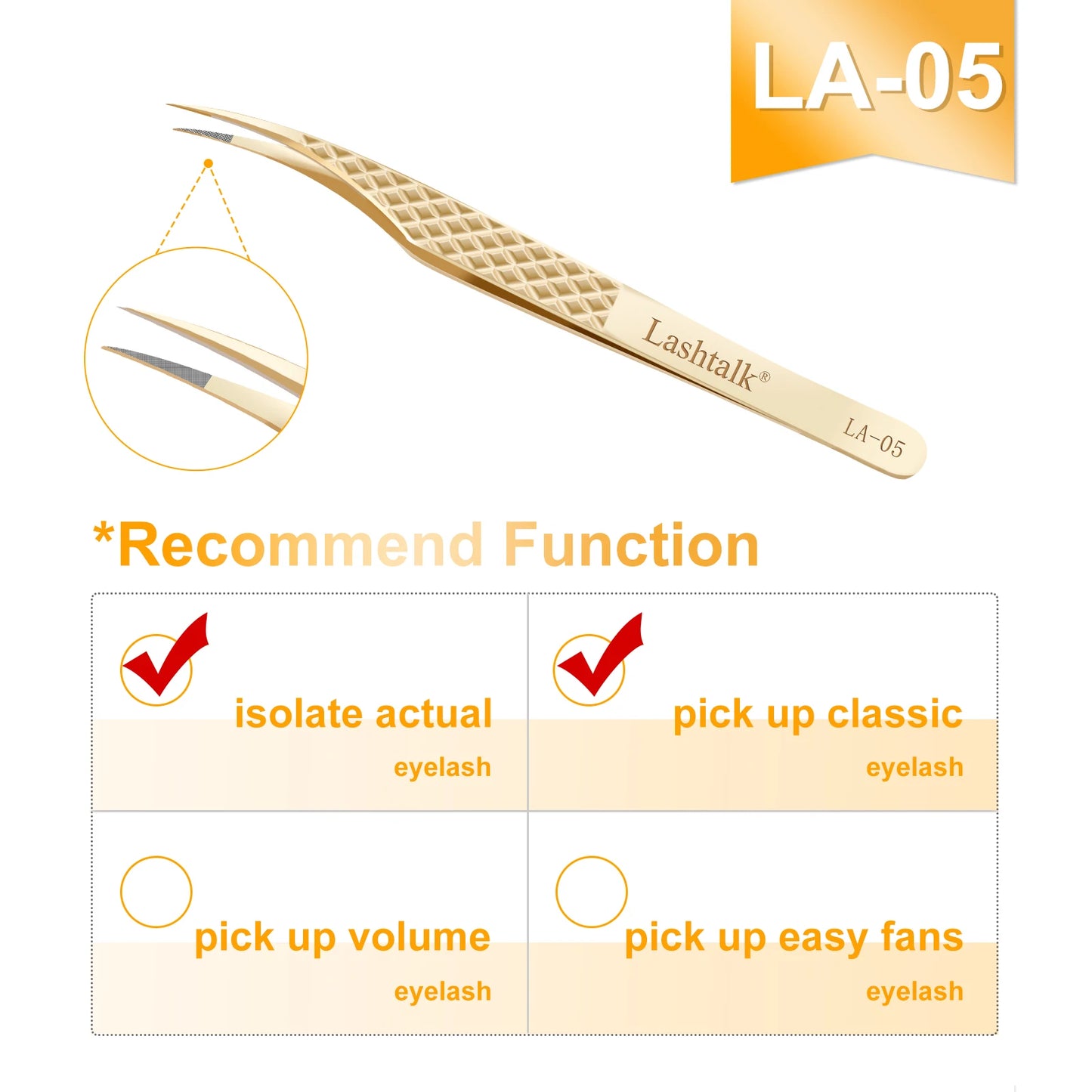 Lashtalk Precision Tweezer - Eyelash Extensions Set