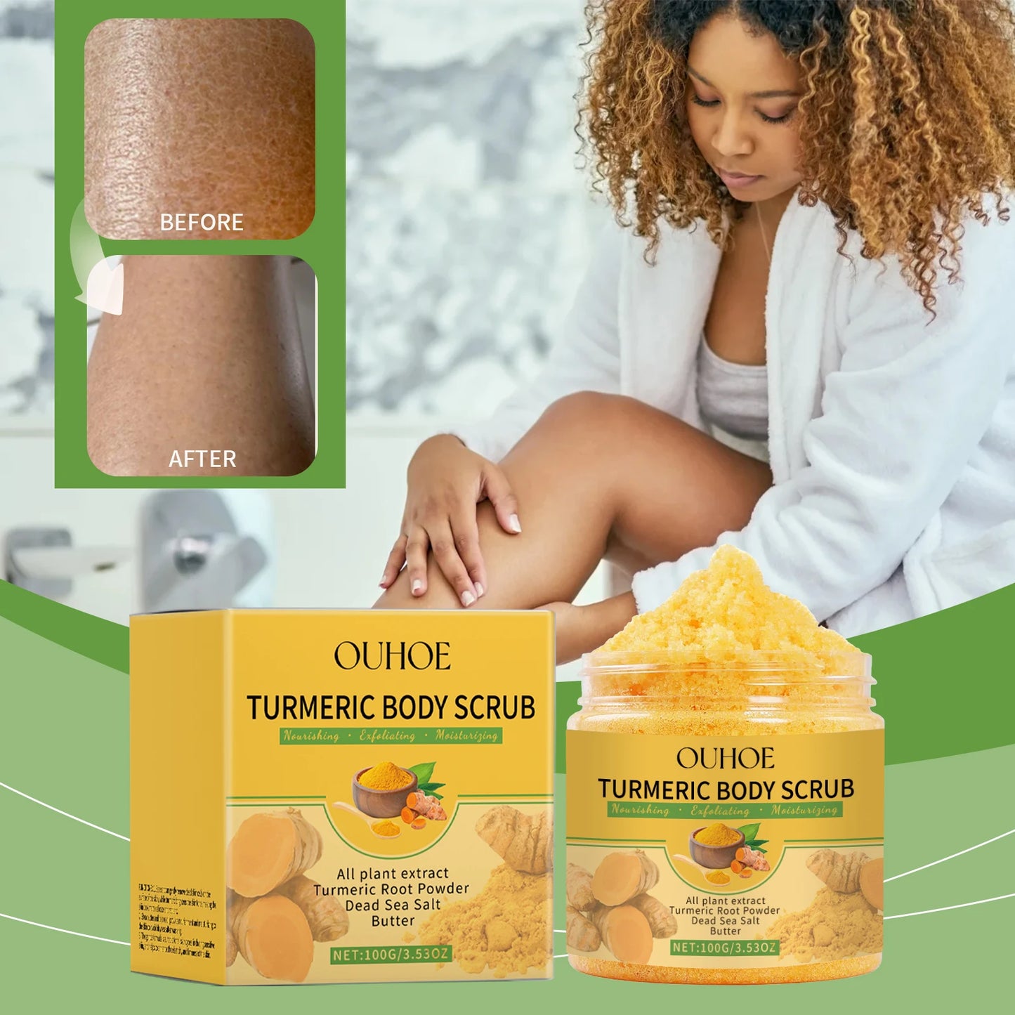 Exfoliating Turmeric Body Scrub