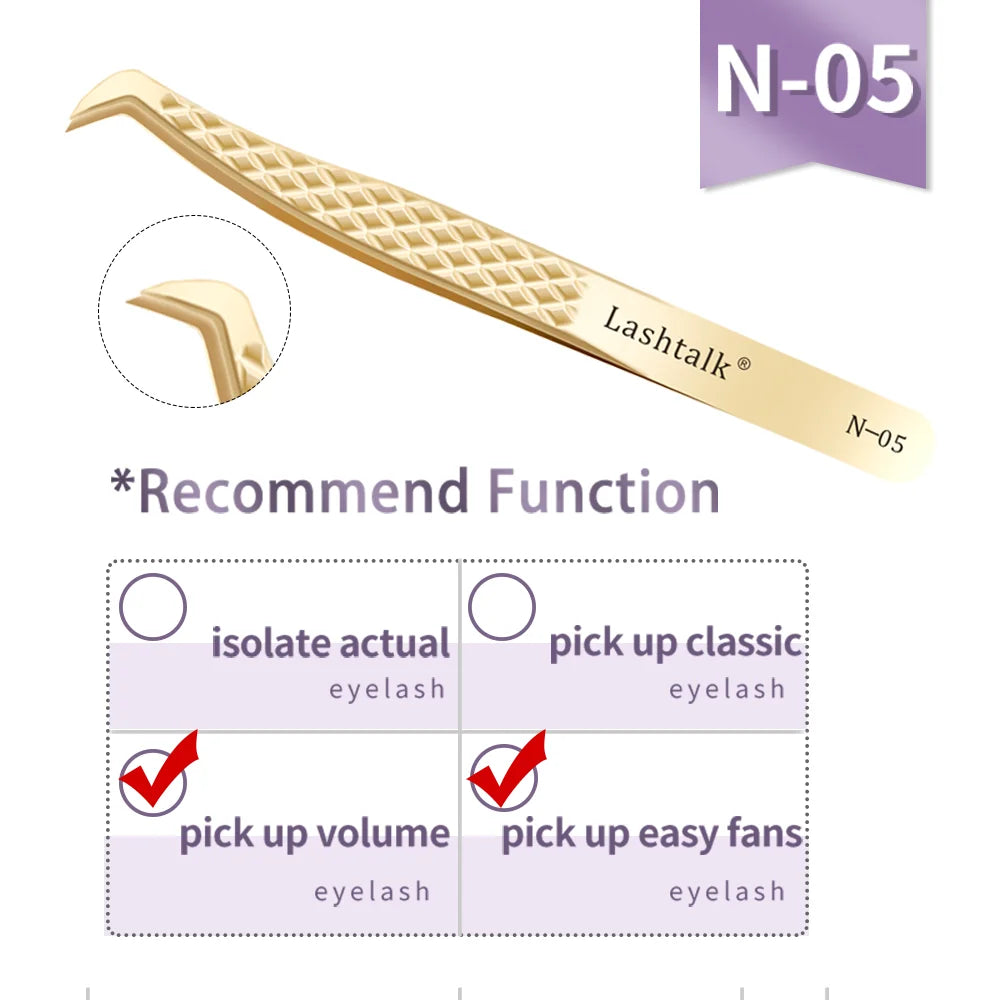 Lashtalk Precision Tweezer - Eyelash Extensions Set
