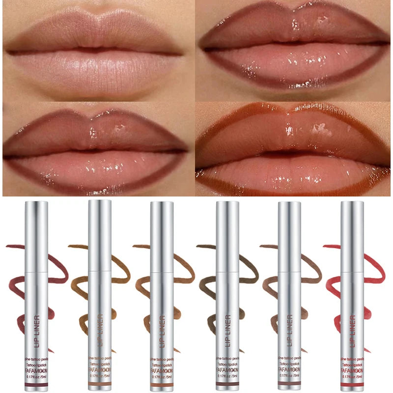 Peel-Off Lip Liner Tint – Waterproof, Kiss-Proof Lip Stain for Bold, Defined Lips