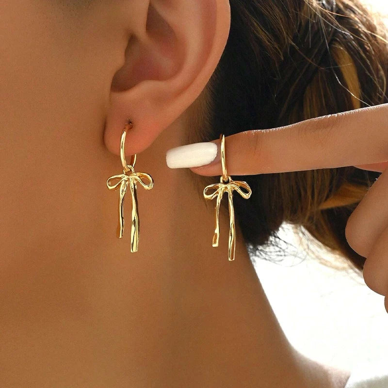Luxury Fashion Bowknot Earrings