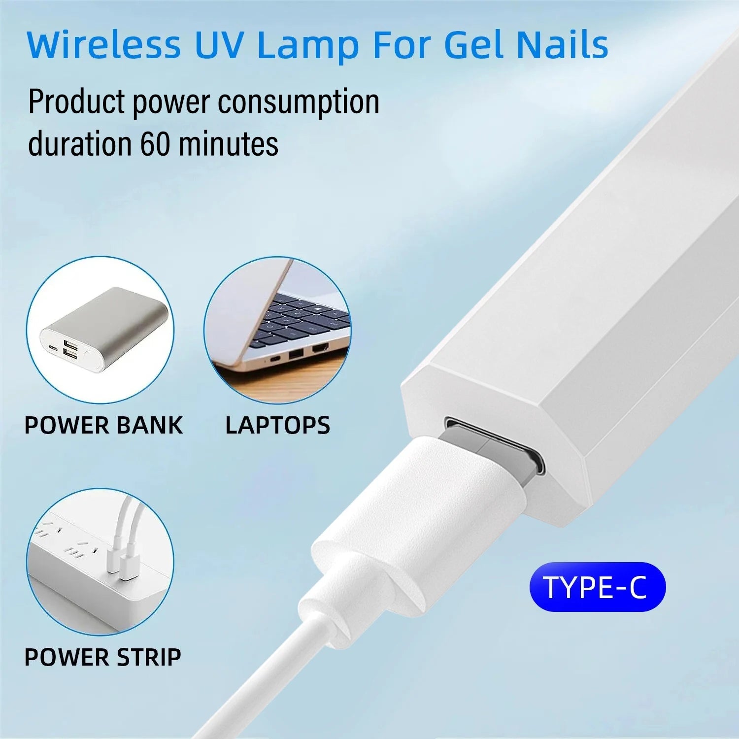 Mini UV Light Cure Lamp - For Gel Nails