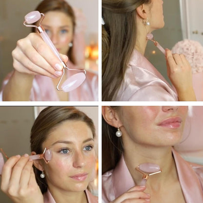 Premium Rose Quartz Face Roller