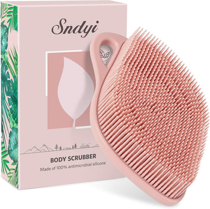Silicone Body Scrubber, Gentle Exfoliating Scrubber for Sensitive Skin