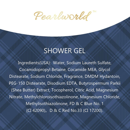 Bath Set with Ocean Scented Spa Gifts for Men