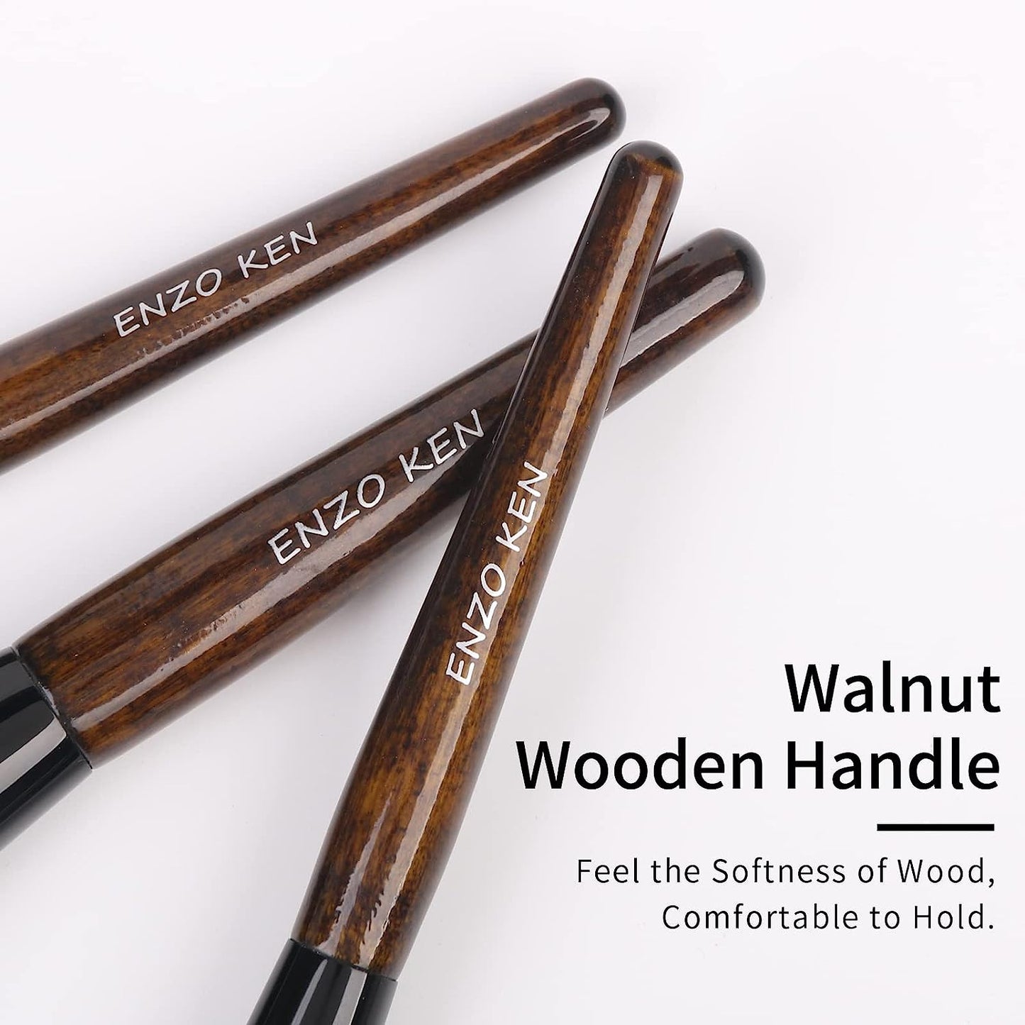 Natural Goat Hair Makeup Brush Set with Case