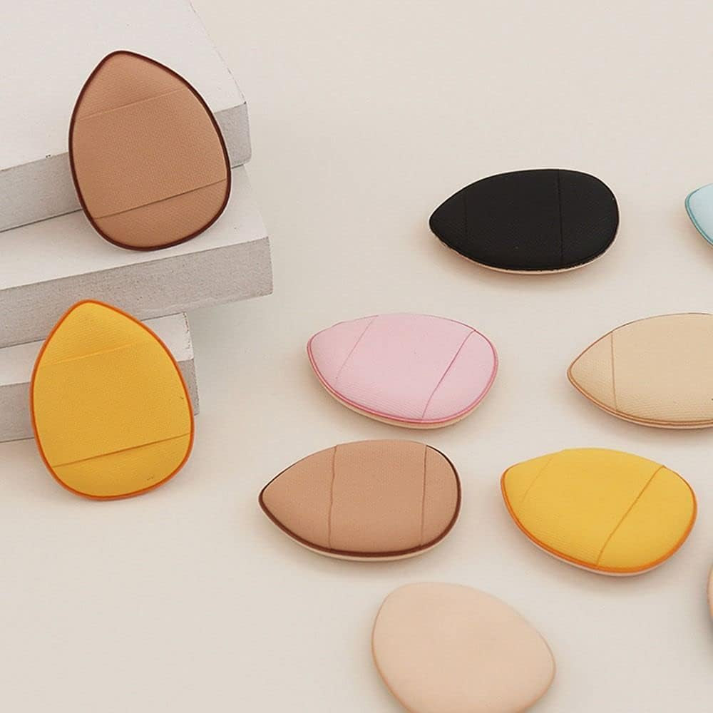 7Pcs Pink Finger Puff, Mini Makeup Sponge Puff