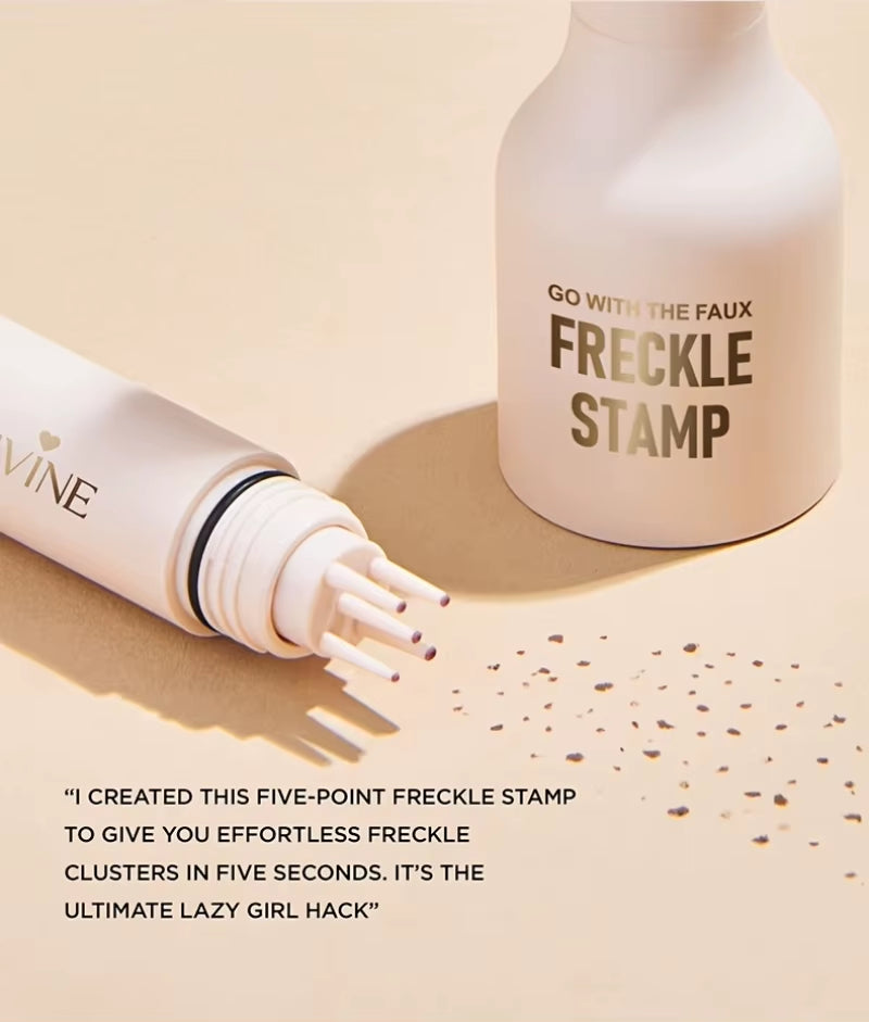 4-In-1 Natural Freckle Stamp Fast-Dry,Waterproof,Light Coverage,Temporary 