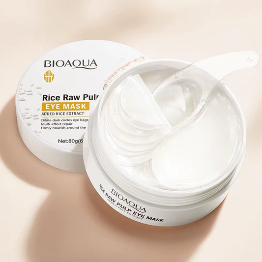  BIOAQUA White Rice Collagen Eye Mask anti Dark Circles Whitening Anti-Aging