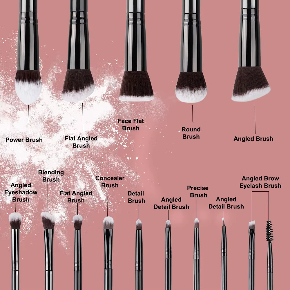  Makeup Brushes Set Soft Fluffy Foundation - Blush - Eyeshadow 