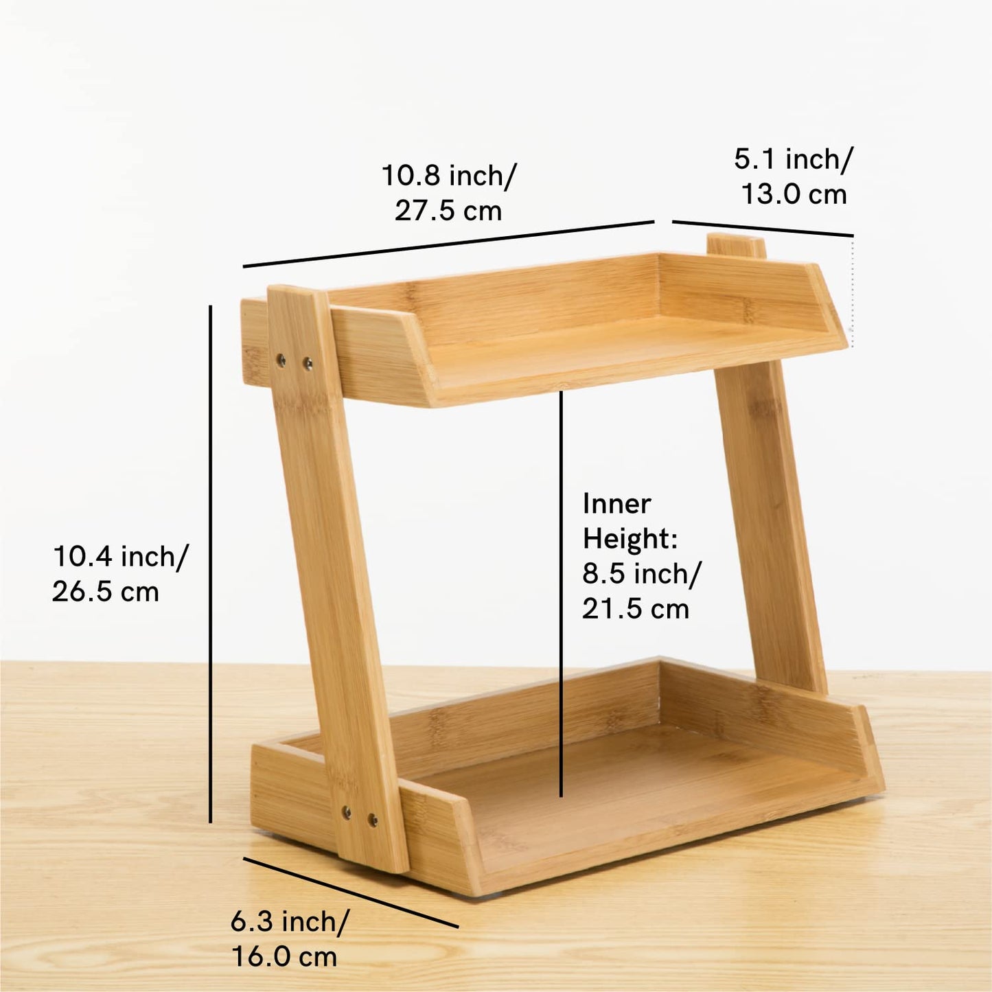 Bamboo Makeup & Countertop Organizer