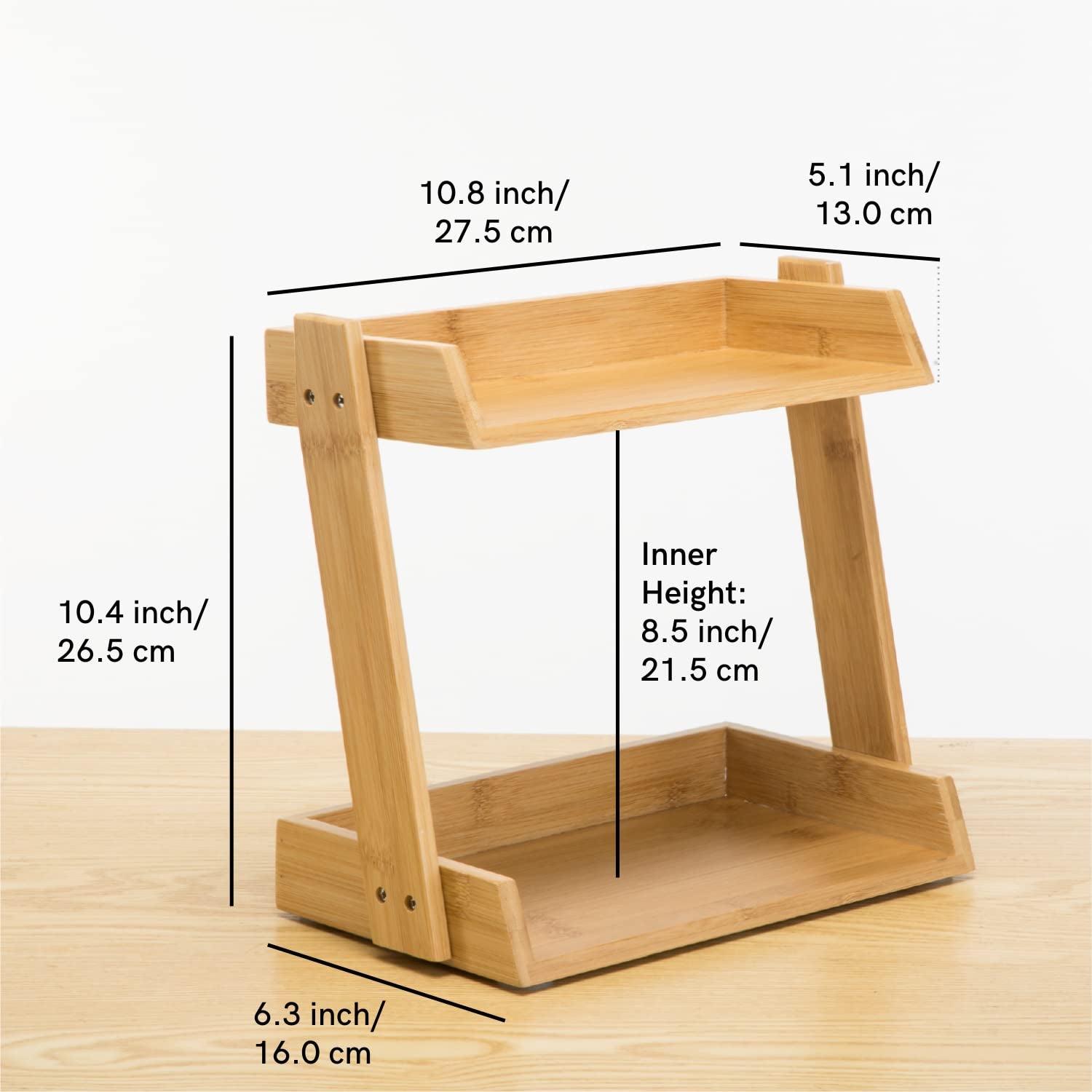 Bamboo Makeup & Countertop Organizer
