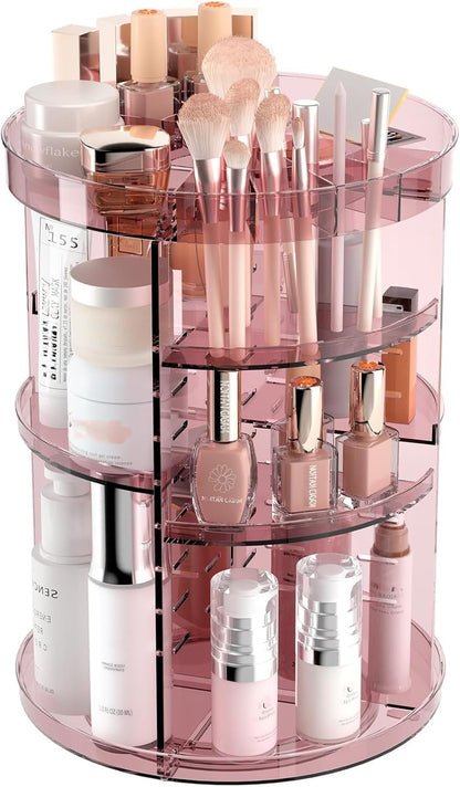 Rotating Makeup Organizer, 8 Adjustable Layers
