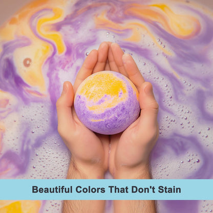 Luxury Bath Bombs - Gift Set of 24 Bathbombs with Organic Essential Oils 