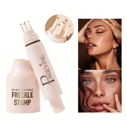 4-In-1 Natural Freckle Stamp Fast-Dry,Waterproof,Light Coverage,Temporary 