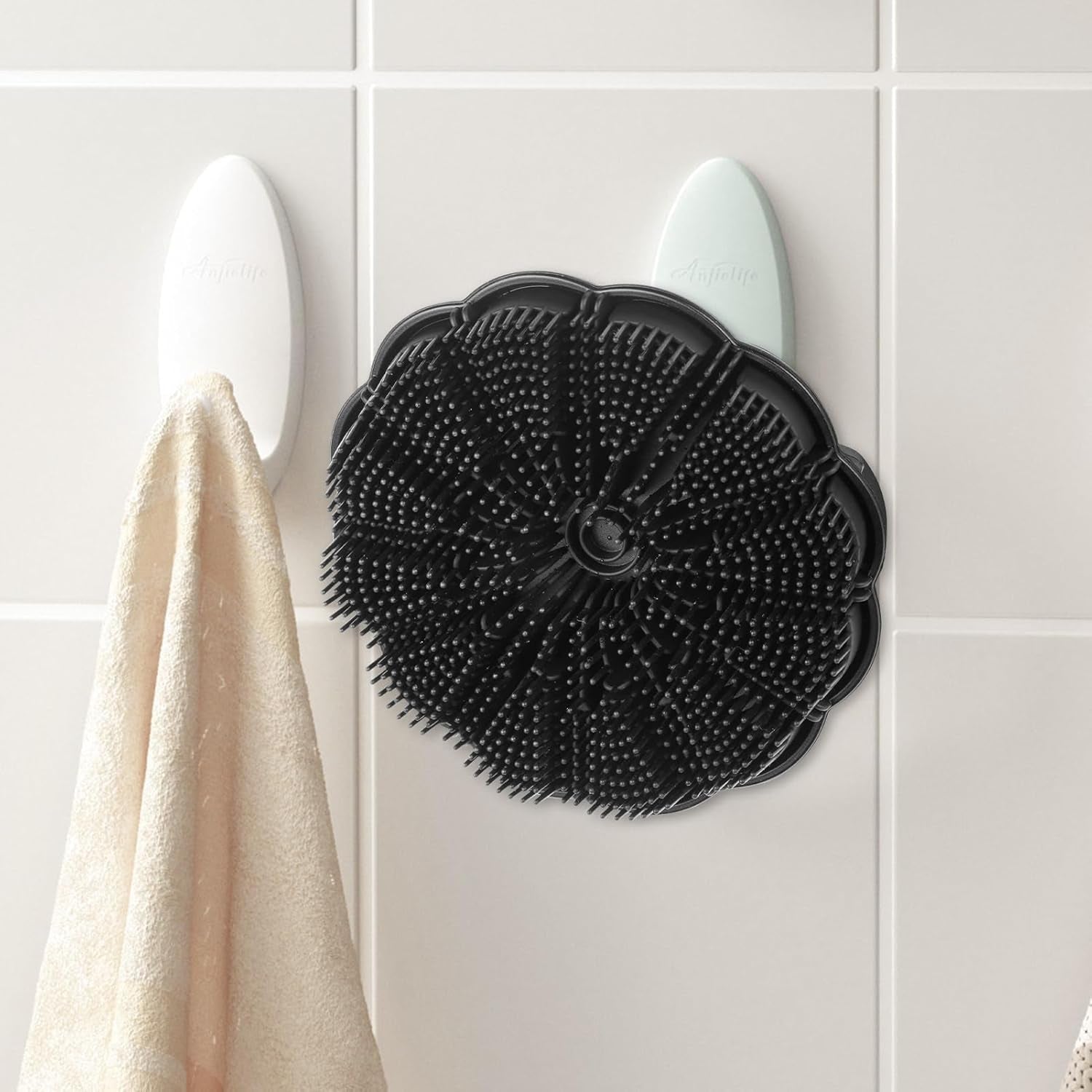  Shower Brush Exfoliating Silicone Scrubber