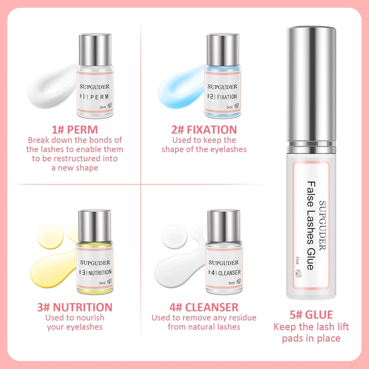  Lash Lift Kit Eyelash Perm Kit, Professional Eyelash Curling Lash Extension Set