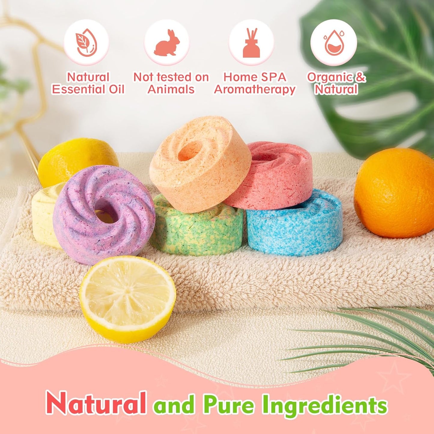 Bubble Bath Bombs for Kids, with Essential Oils for Sensitive Skin 
