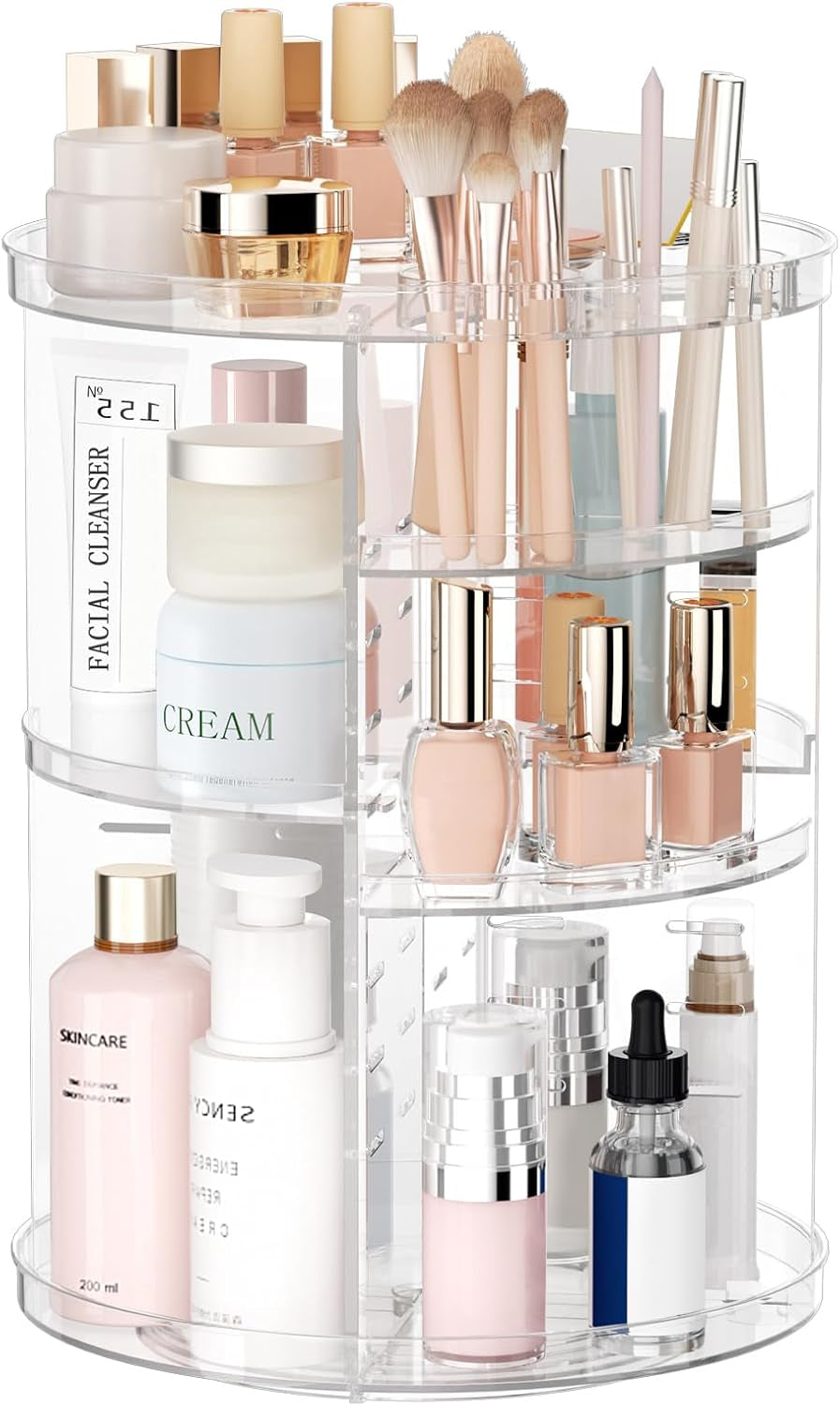 Rotating Makeup Organizer, 8 Adjustable Layers