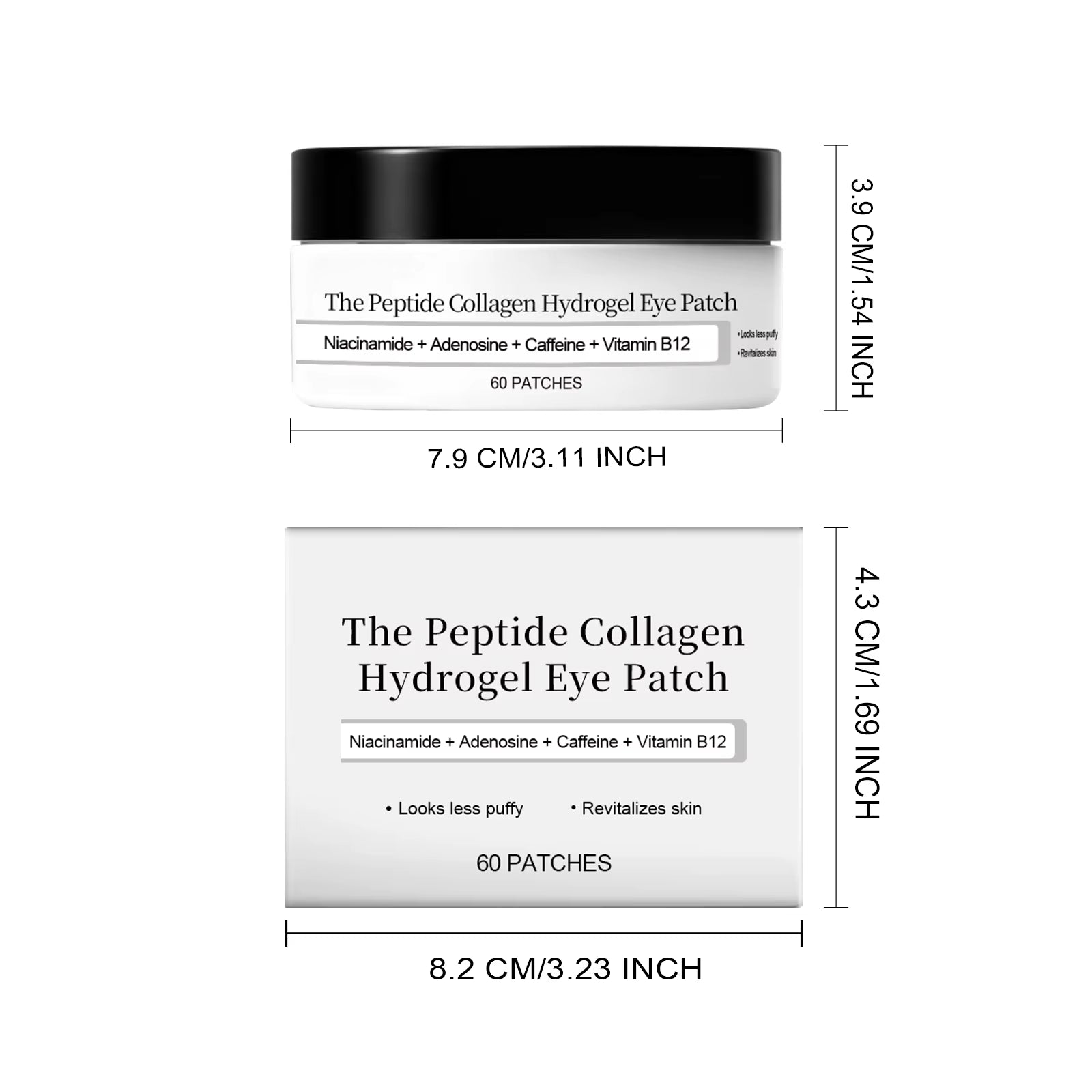 Peptide Collagen Hydrogel Eye Patch Reduce Wrinkles Dark Circles