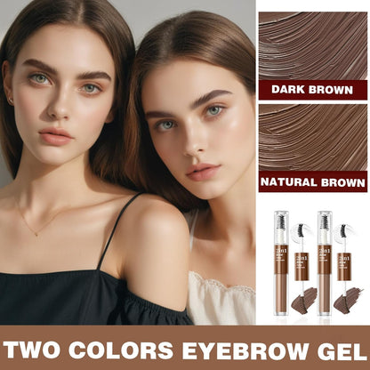  Clear Eyebrow Gel, Long-Wear, Waterproof (Dark Brown+Natural Brown)