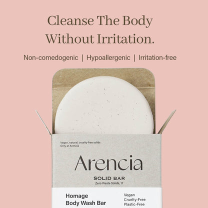 Homage Natural Body Soap Bar for Softer Skin 