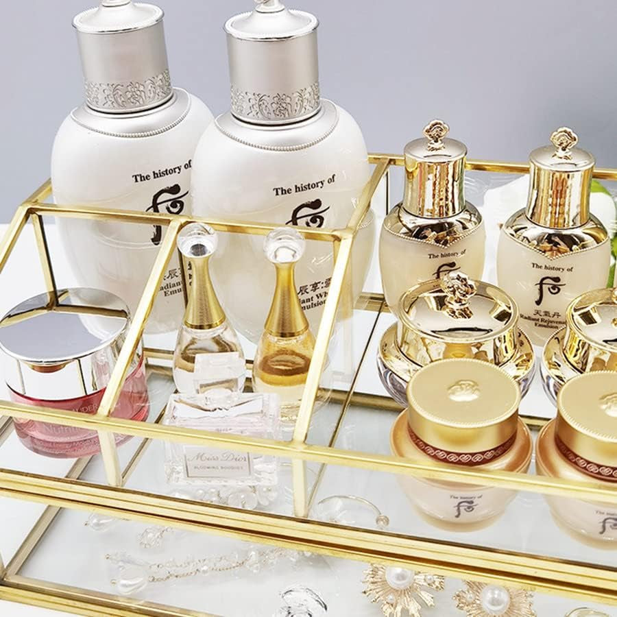 Glass Makeup Brush Holder, Jewelry Display Box